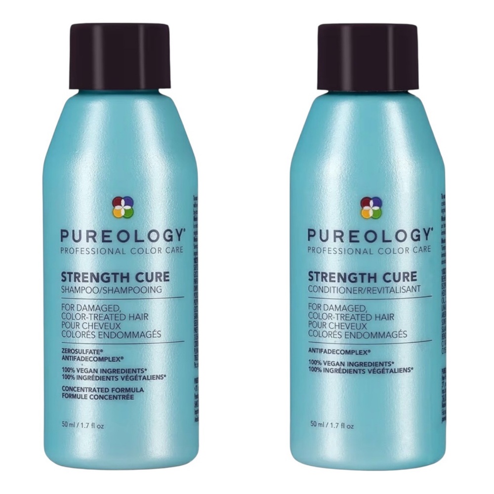 Pureology Strength Cure Travel 2 Piece Set Shampoo Conditioner 1.7oz NWT - Picture 9 of 12